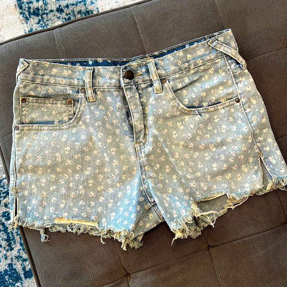 Free people denim shorts